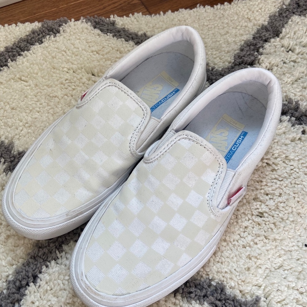 vans reflective slip ons